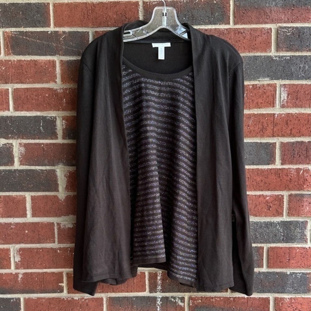 Women's Black Sweater Cardigan PM1